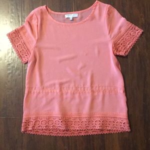 Coral blouse
